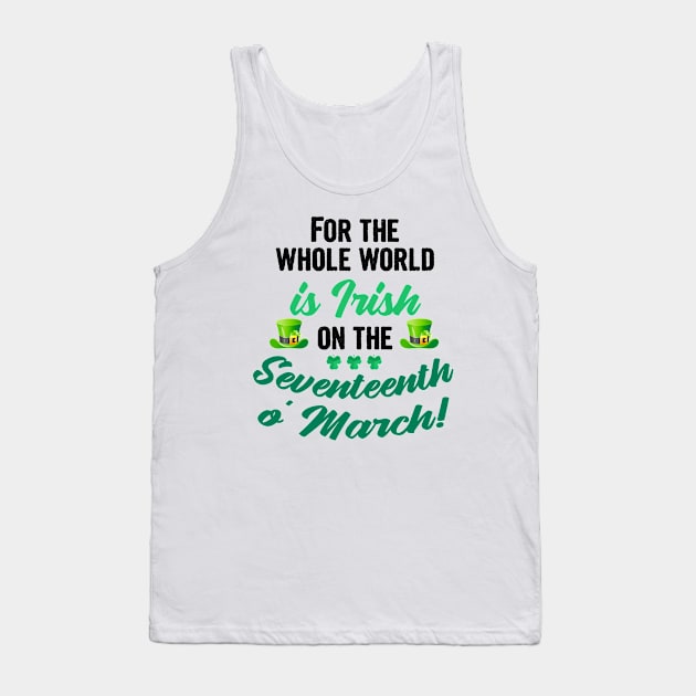 Funny st patricks day sayings, irish quotes Tank Top by Myteeshirts